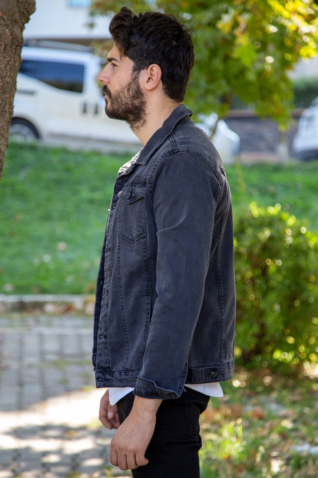 Füme slim fit kot ceket