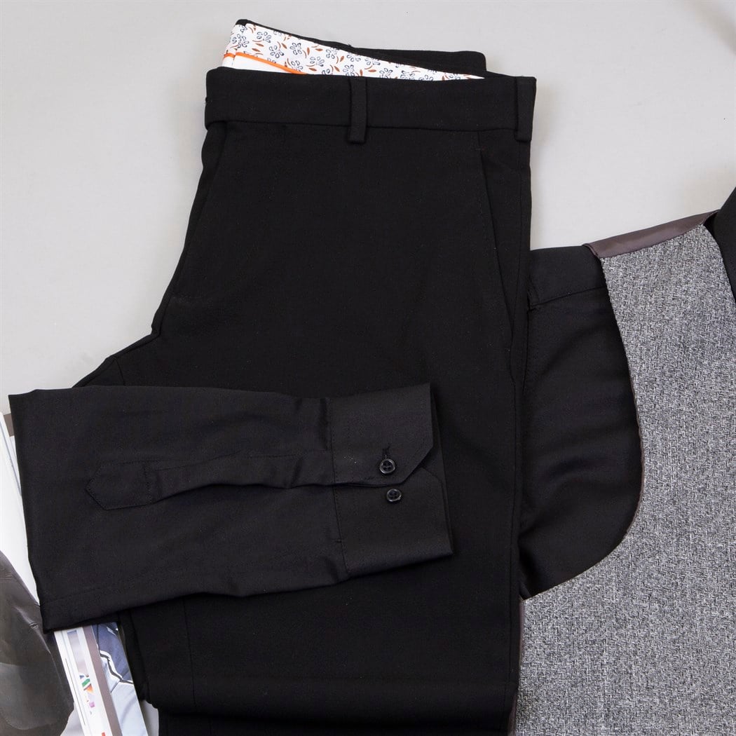 Füme Takım Elbise Kombin