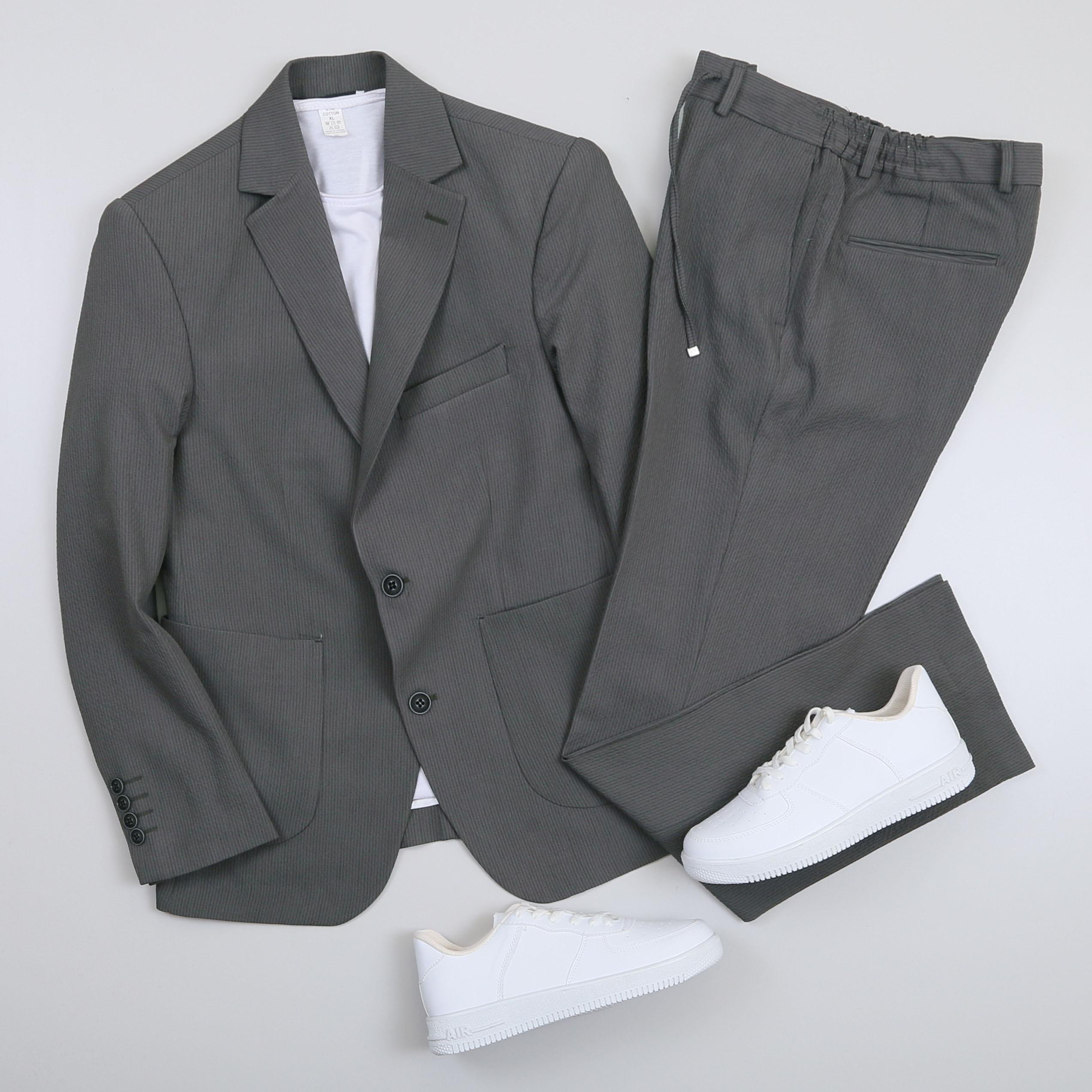 Füme Takım Elbise Kombini