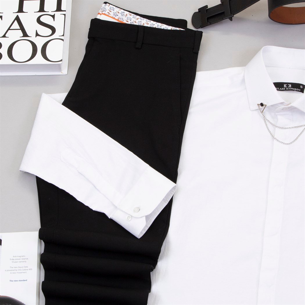 Gri Blazer Ceket Gömlek Pantolon Ayakkabı Kombin