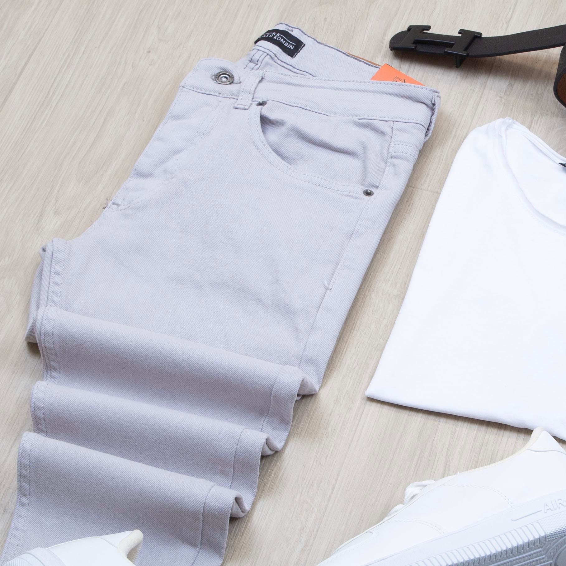 Gri Blazer Ceket Tişört Pantolon Ayakkabı Kombin