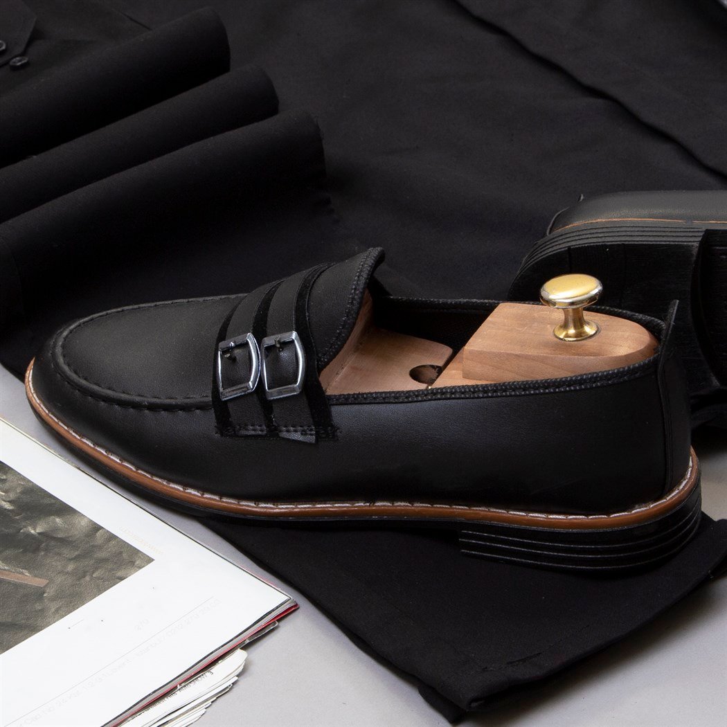 Gri Ekoseli Blazer Ceket Gömlek Pantolon Ayakkabı Kombin