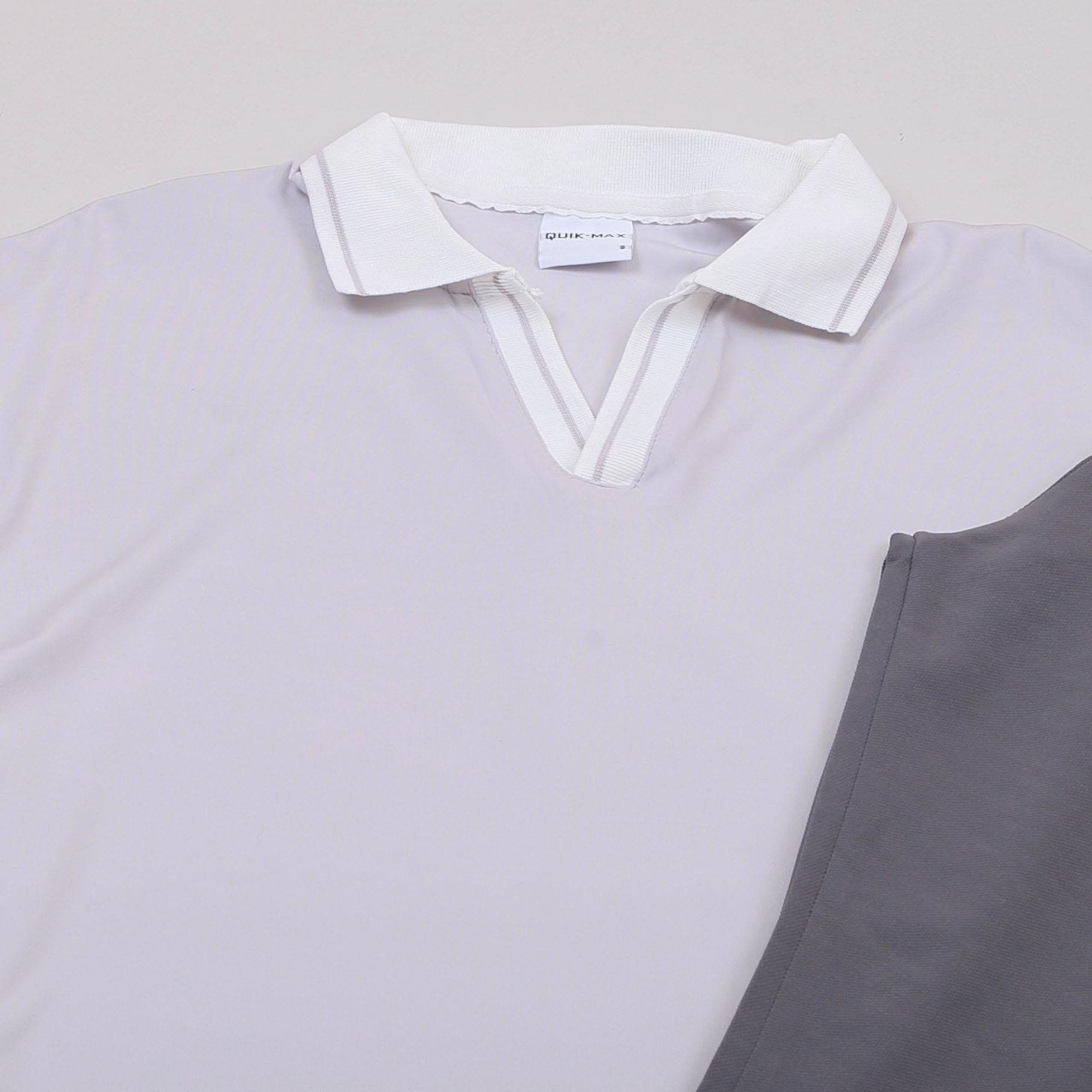 Gri Forma Kumaş Polo Yaka Tişört Pantolon Ayakkabı Kombin