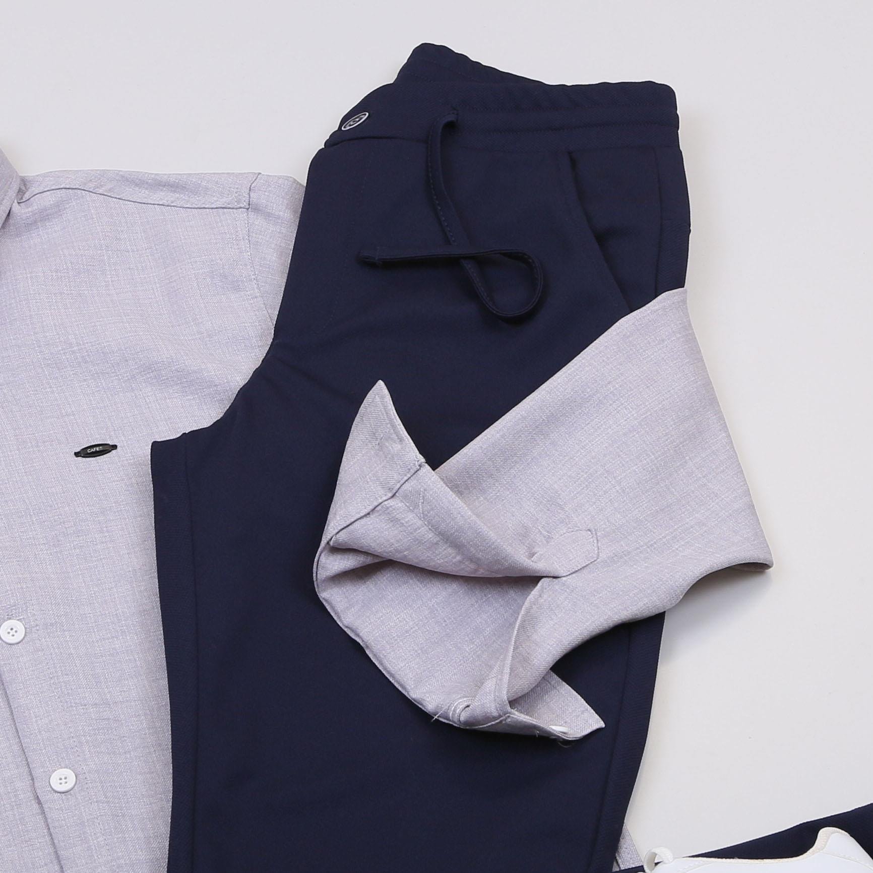 Gri Gömlek Pantolon Ayakkabı Kombin