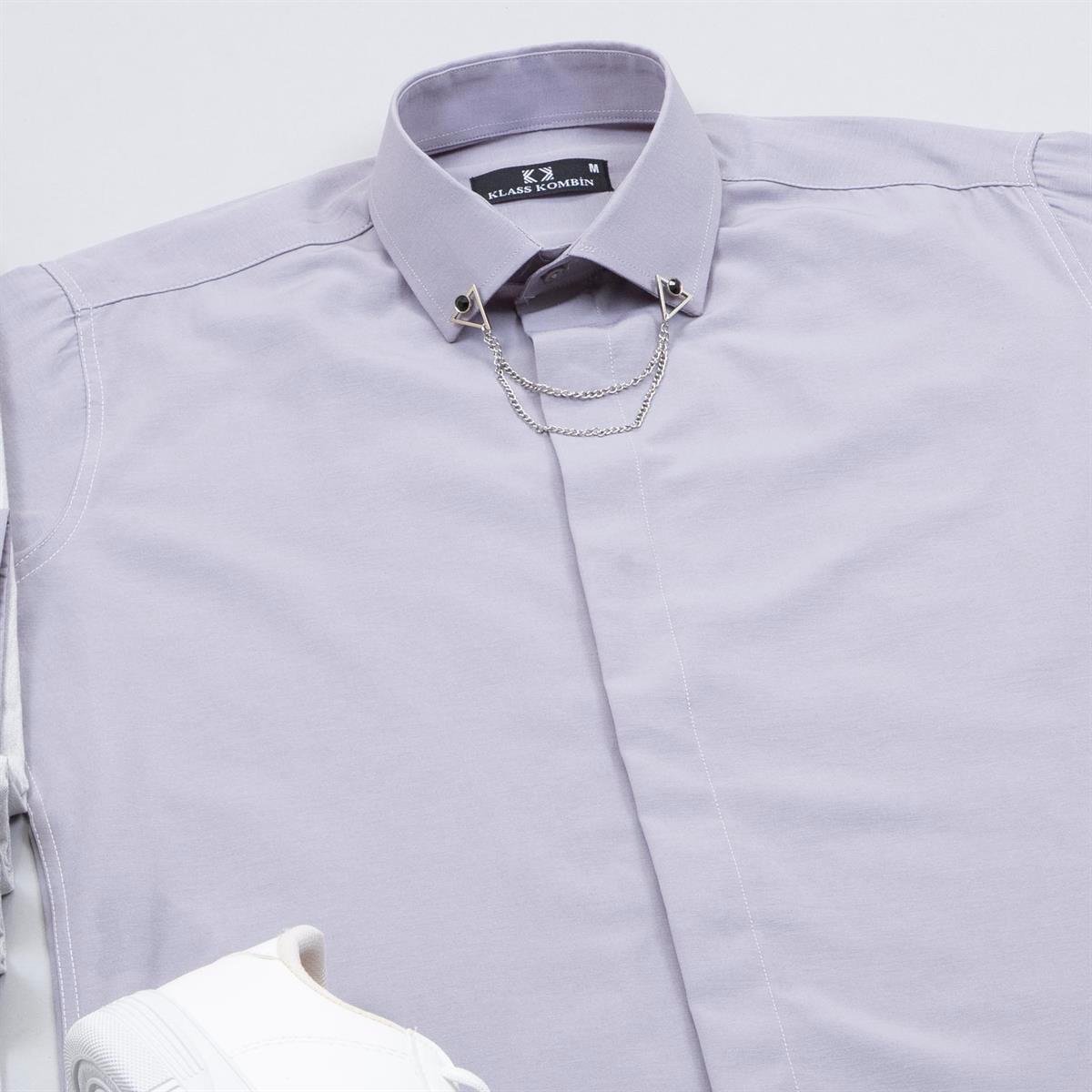 Gri Gömlek Pantolon Ayakkabı Kombin