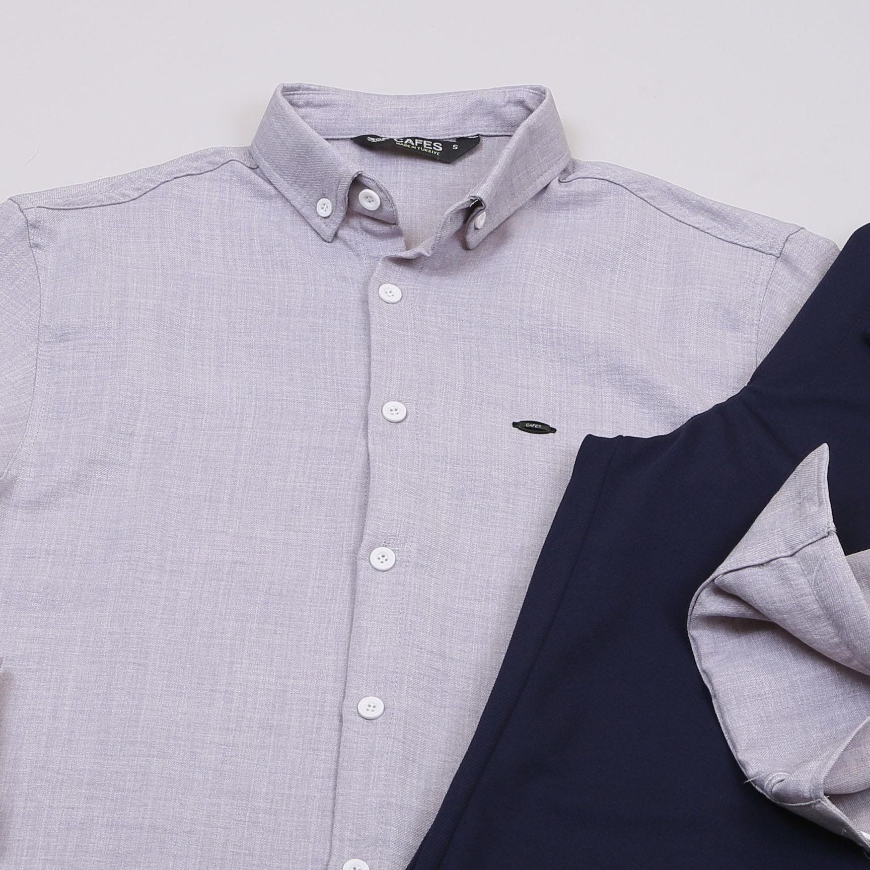 Gri Gömlek Pantolon Ayakkabı Kombin