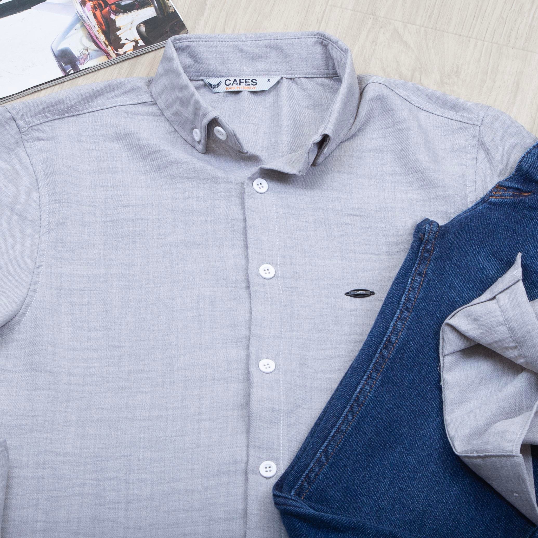 Gri Gömlek Pantolon Ayakkabı Kombin