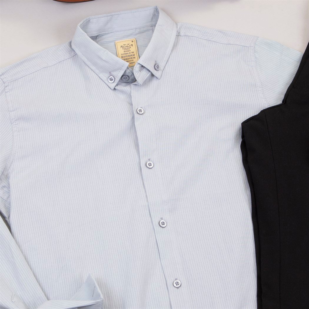 Gri Gömlek Pantolon Ayakkabı Kombini 