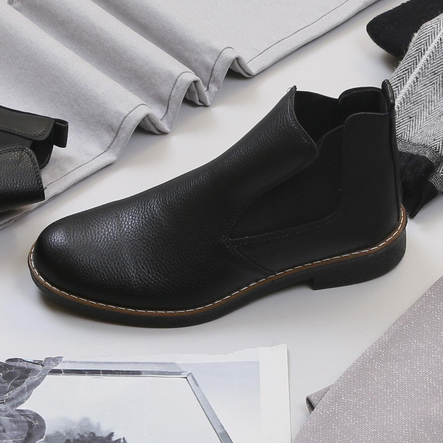 Gri Kırçıllı Blazer Ceket Boğazlı Body Pantolon Atkı Bot Kombin