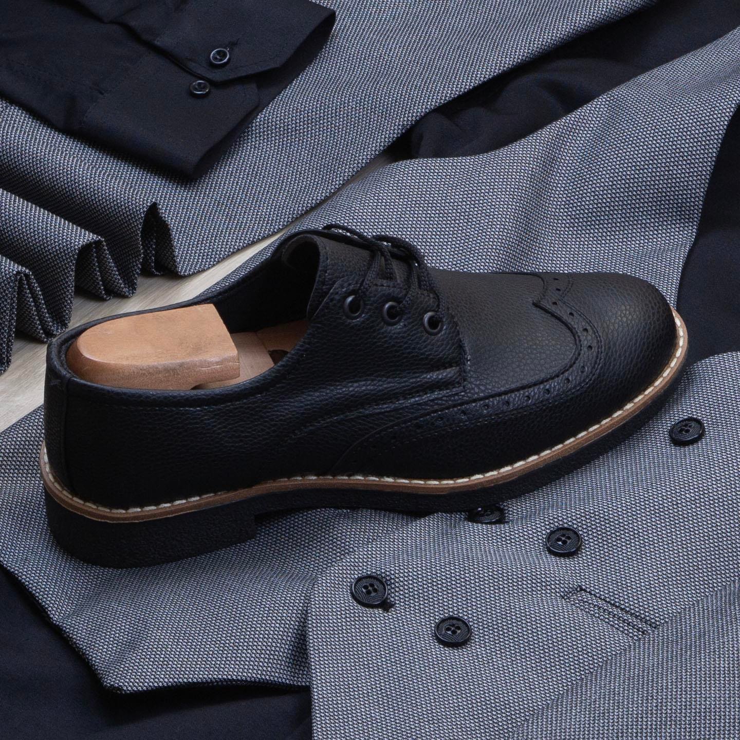 Gri Kırçıllı Takım Elbise Kombini