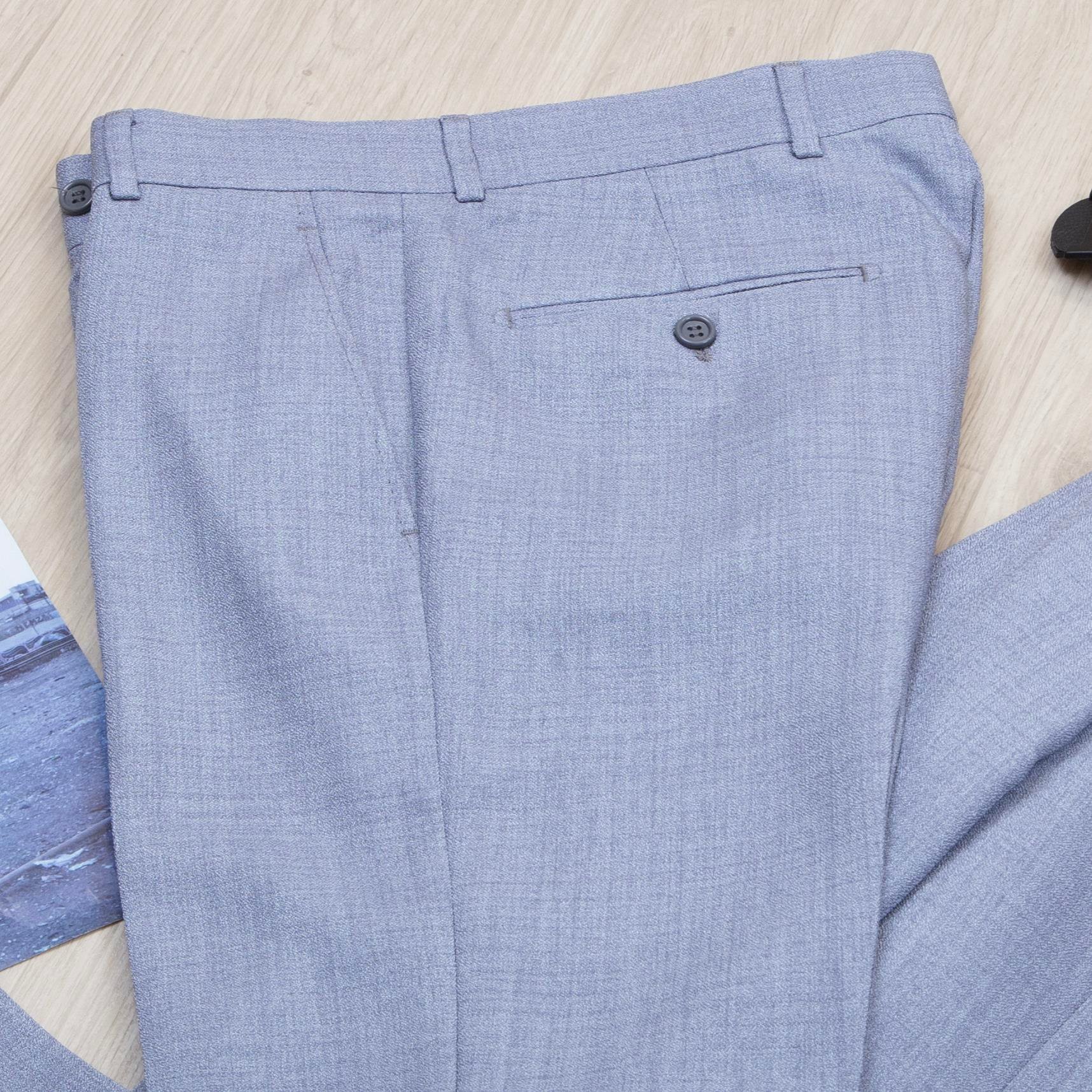 Gri Kruvaze Takım Elbise Kombini