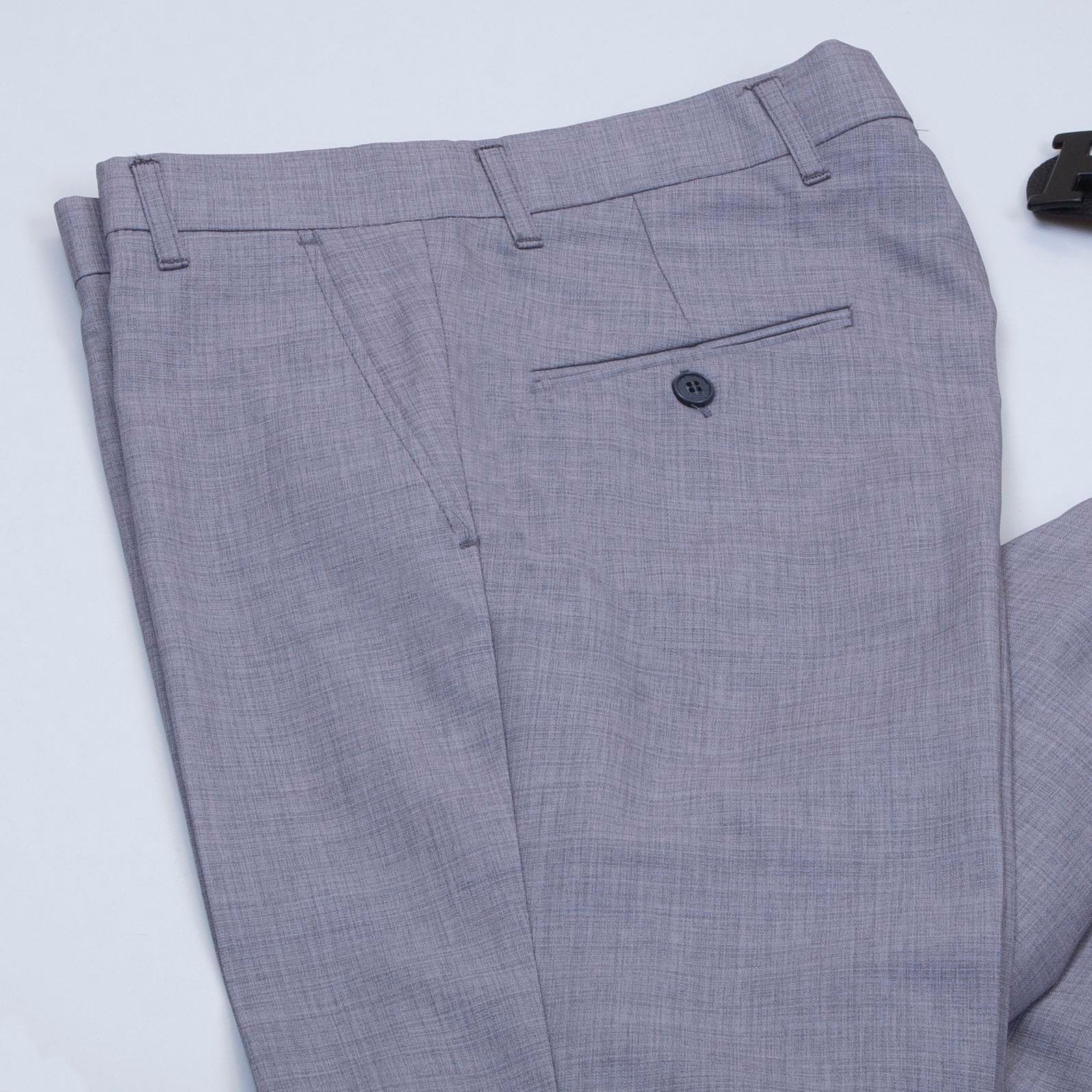 Gri Kruvaze Takım Elbise Kombini