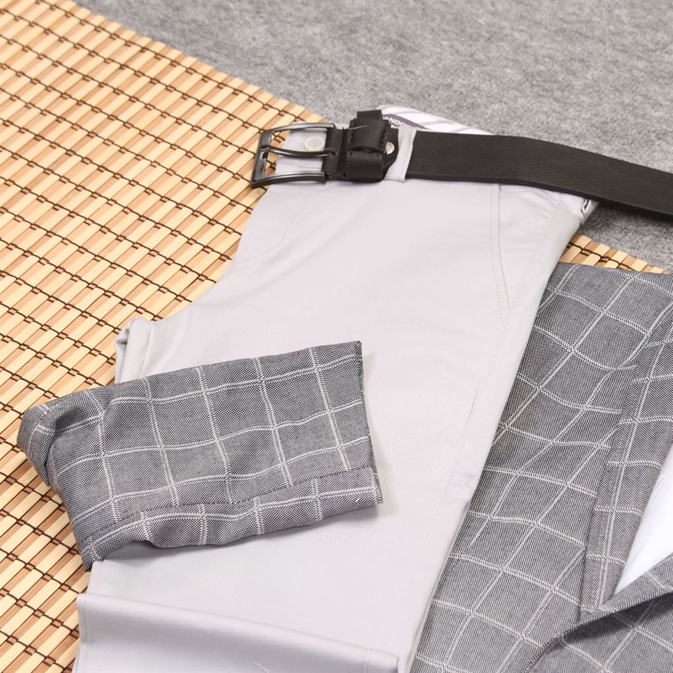 Gri Kumaş Pantolon Ceket Kombin