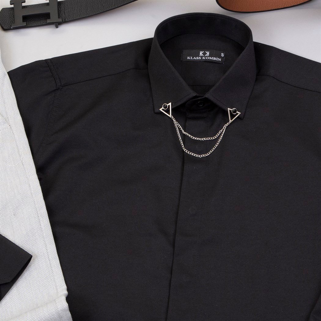 Gri Kumaş Pantolon Gömlek Ayakkabı Kombin