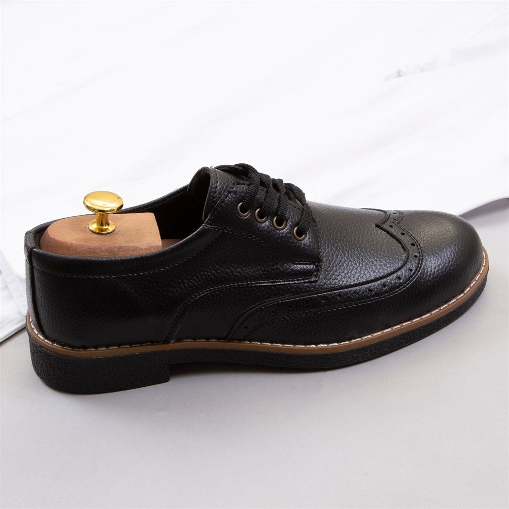 Gri Kumaş Pantolon Gömlek Ayakkabı Kombin