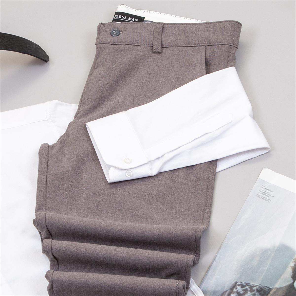 Gri Pantolon Beyaz Gömlek Ayakkabı Kombin