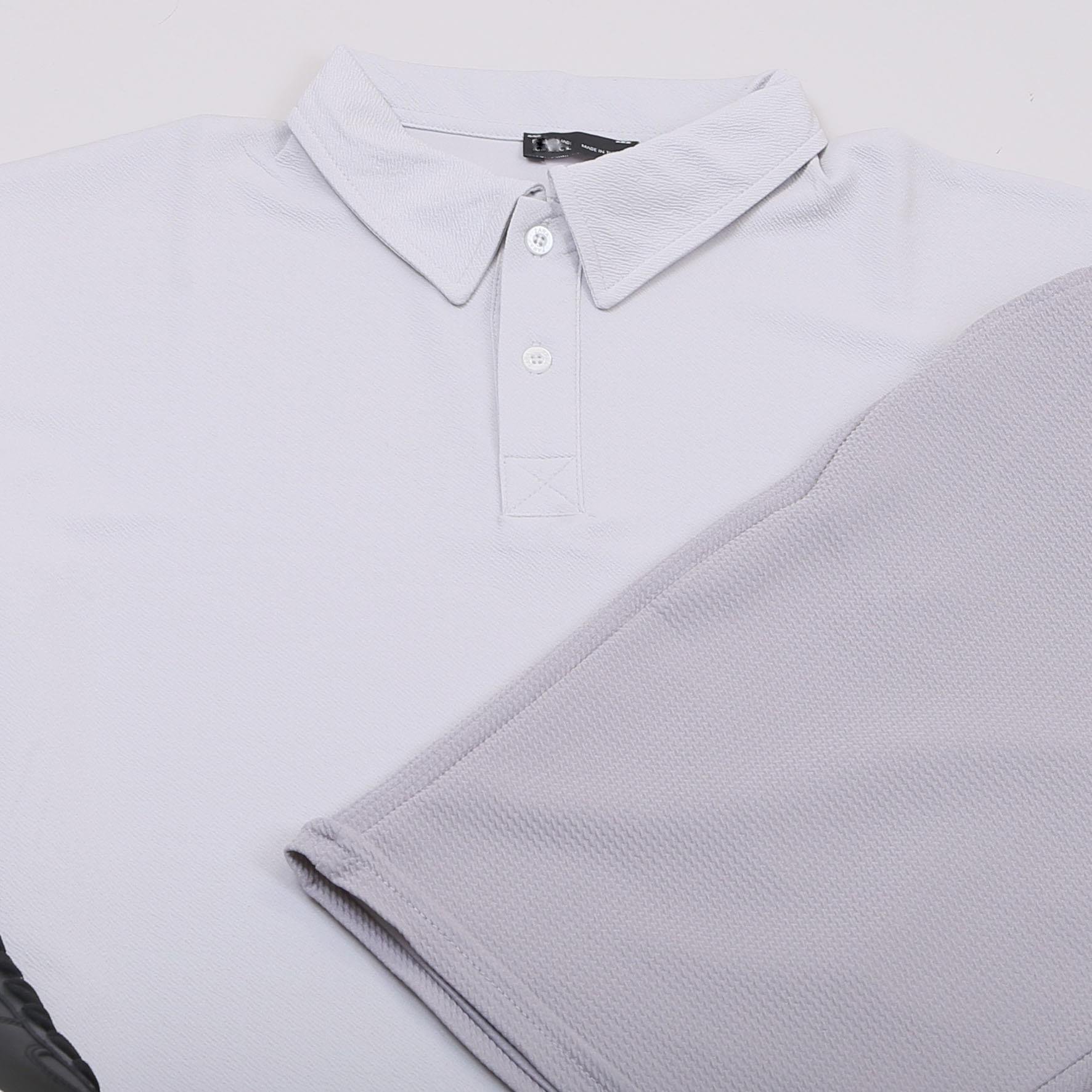 Gri Polo Yaka Tişört Şort  Ayakkabı Kombin