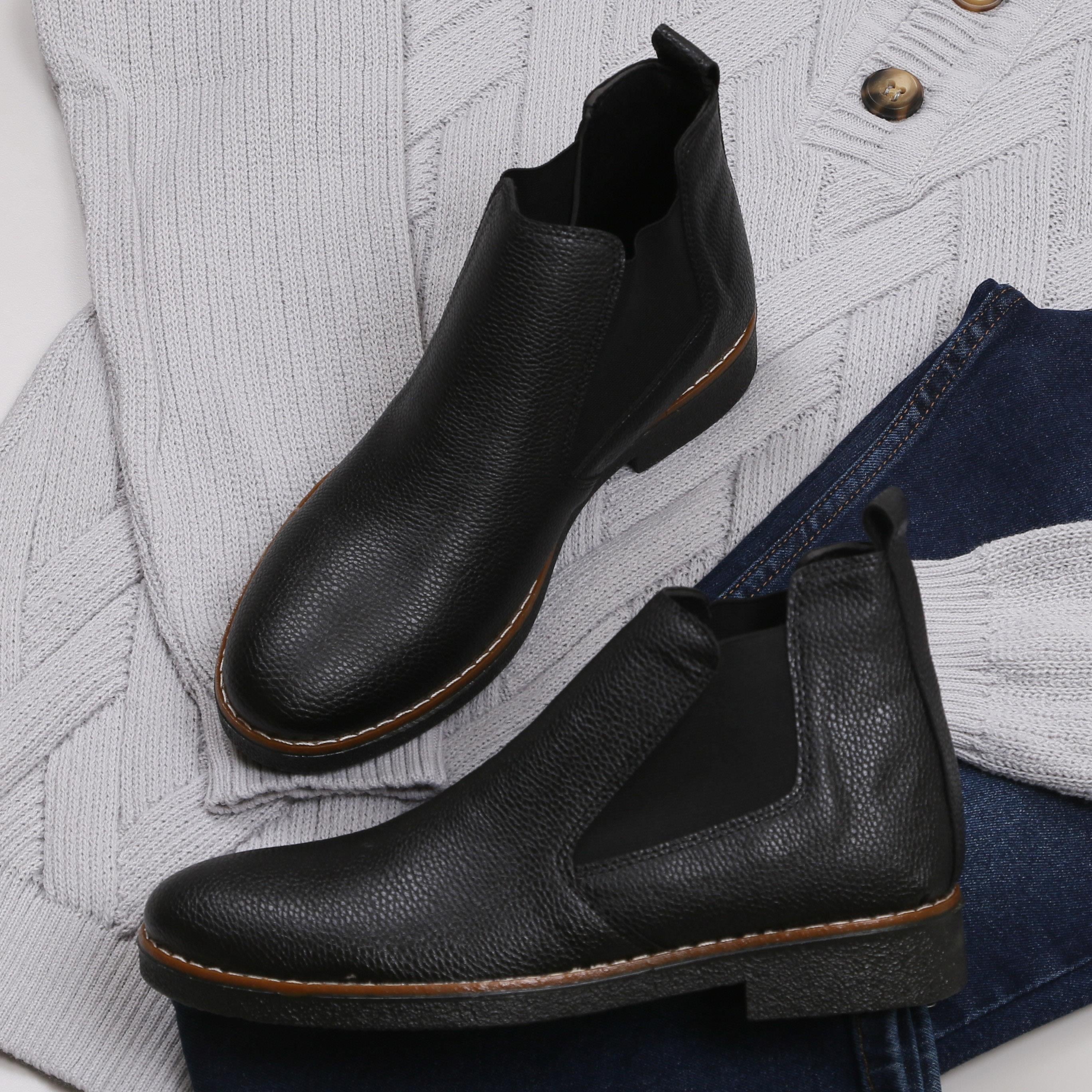 Gri Triko Kazak Kot Pantolon Bot Kombini