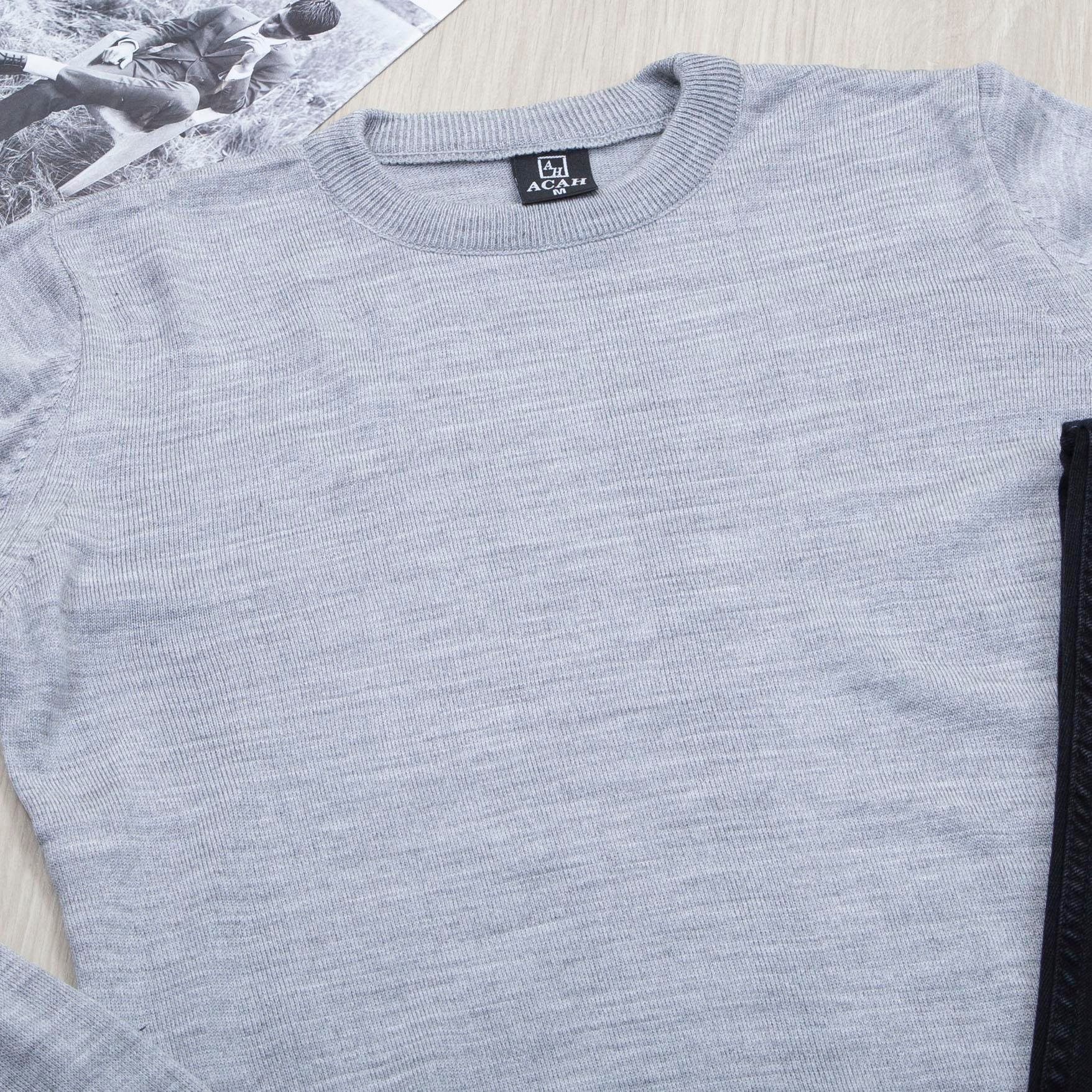 Gri Triko Kazak Pantolon Ayakkabı Kombin