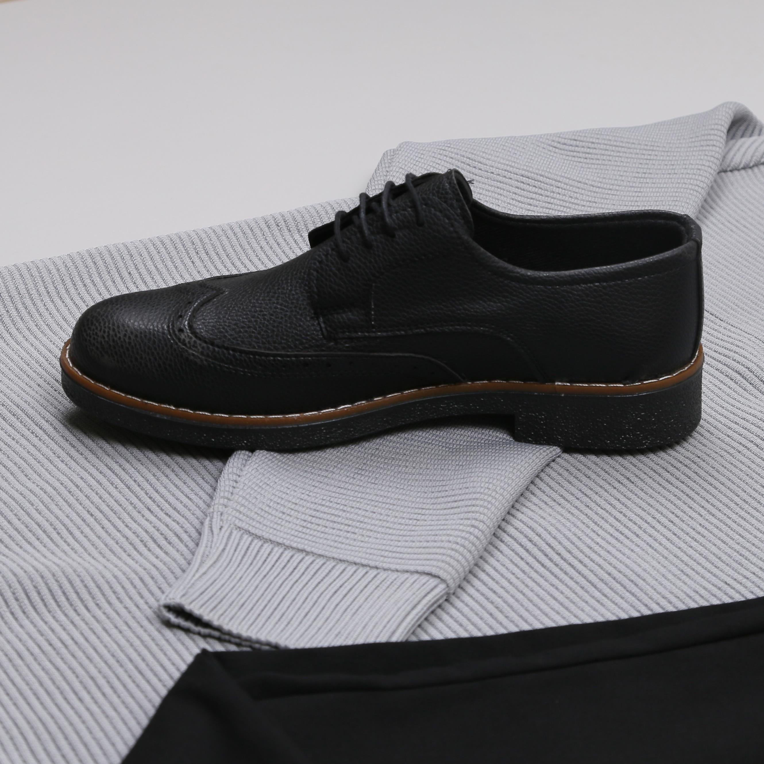 Gri triko Kazak Siyah kumaş Pantolon