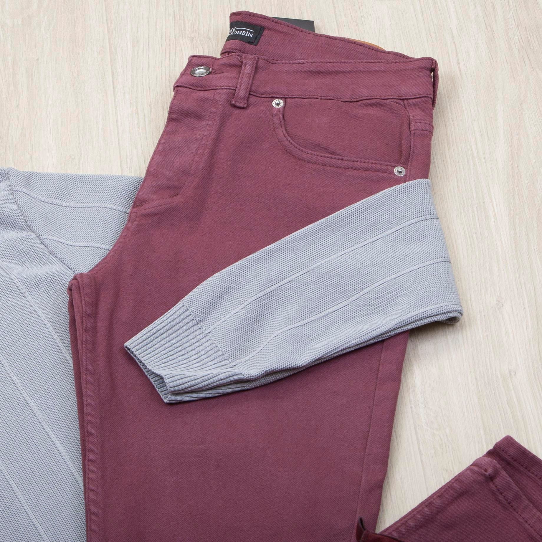 Gri Yarım Balıkçı Triko Kazak Pantolon Bot Kombin