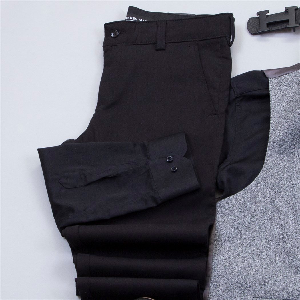 Gri Yelek Gömlek Pantolon Ayakkabı Kombin