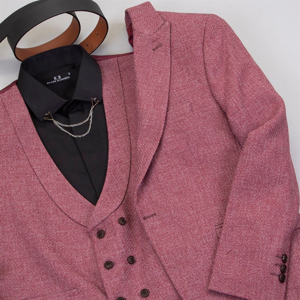 Gül Kurusu Takım Elbise Kombini