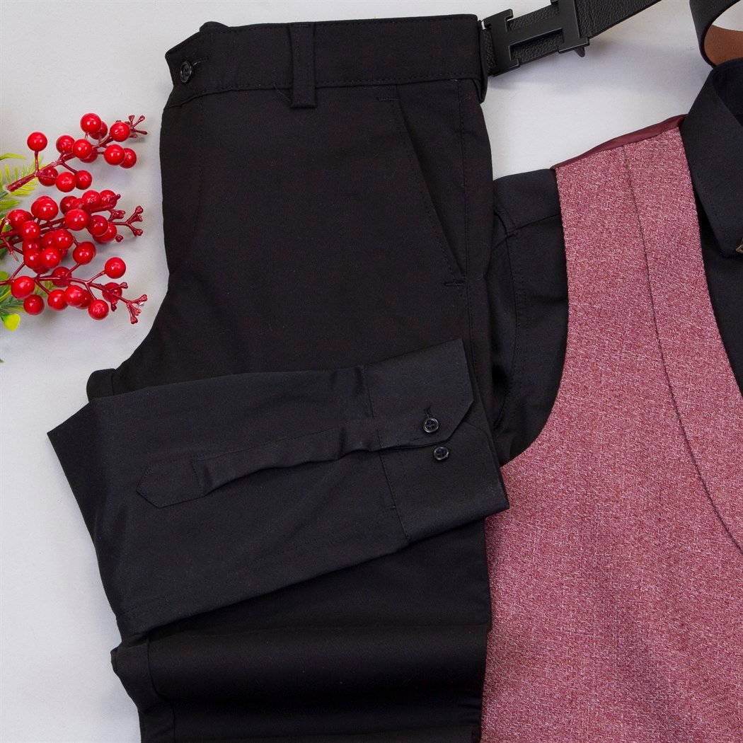 Gül Kurusu Takım Elbise Kombini