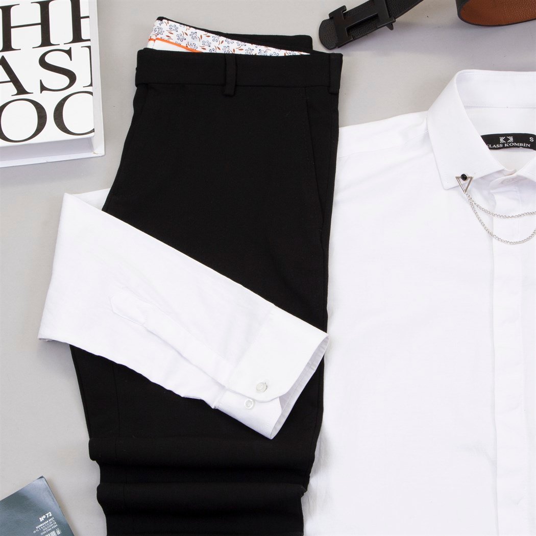 Haki Blazer Ceket Gömlek Pantolon Ayakkabı Kombin