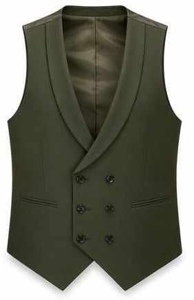 Haki Ceket Yelek  Pantolon Kombini