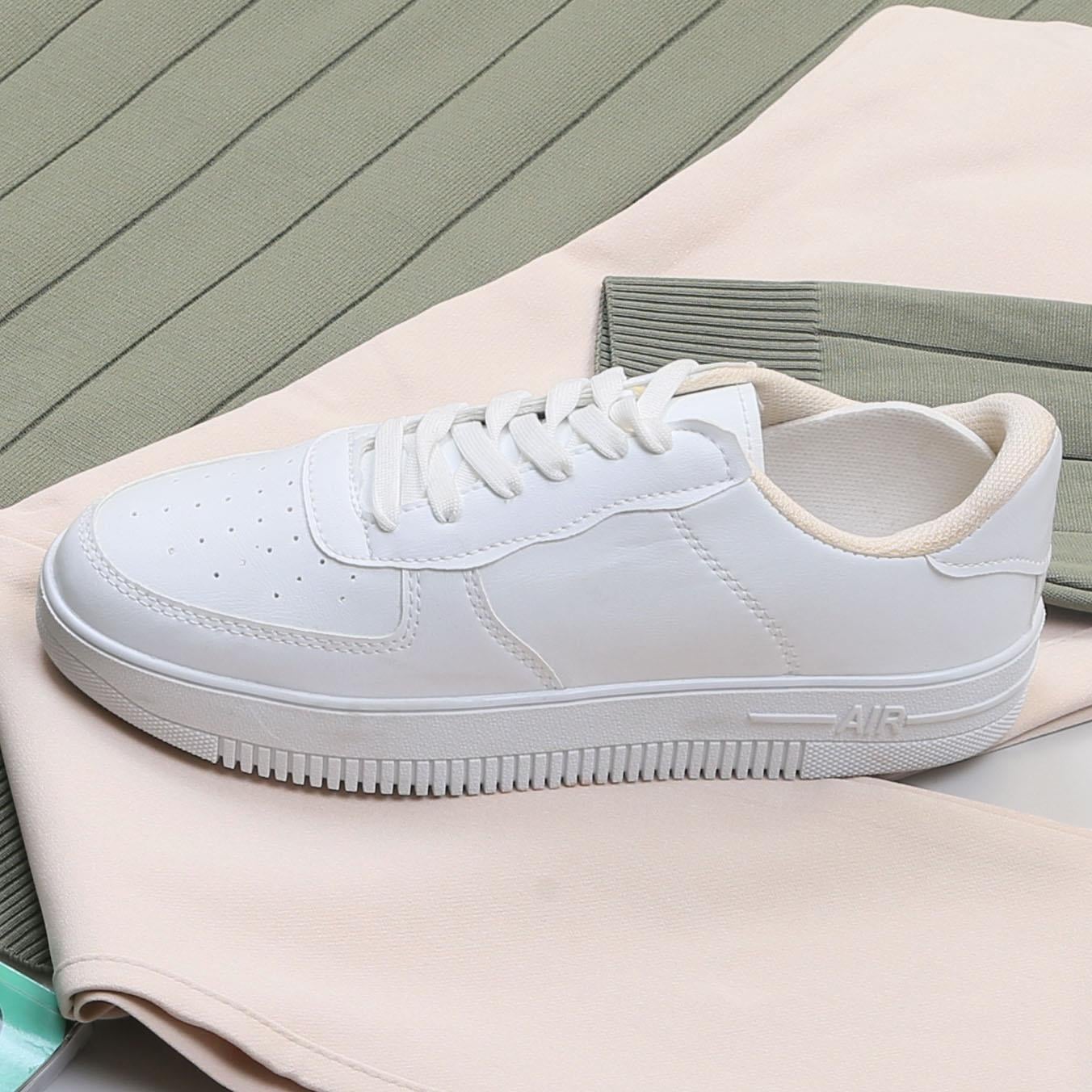 Haki Çizgili Triko Polo Yaka Pantolon Ayakkabı Kombin