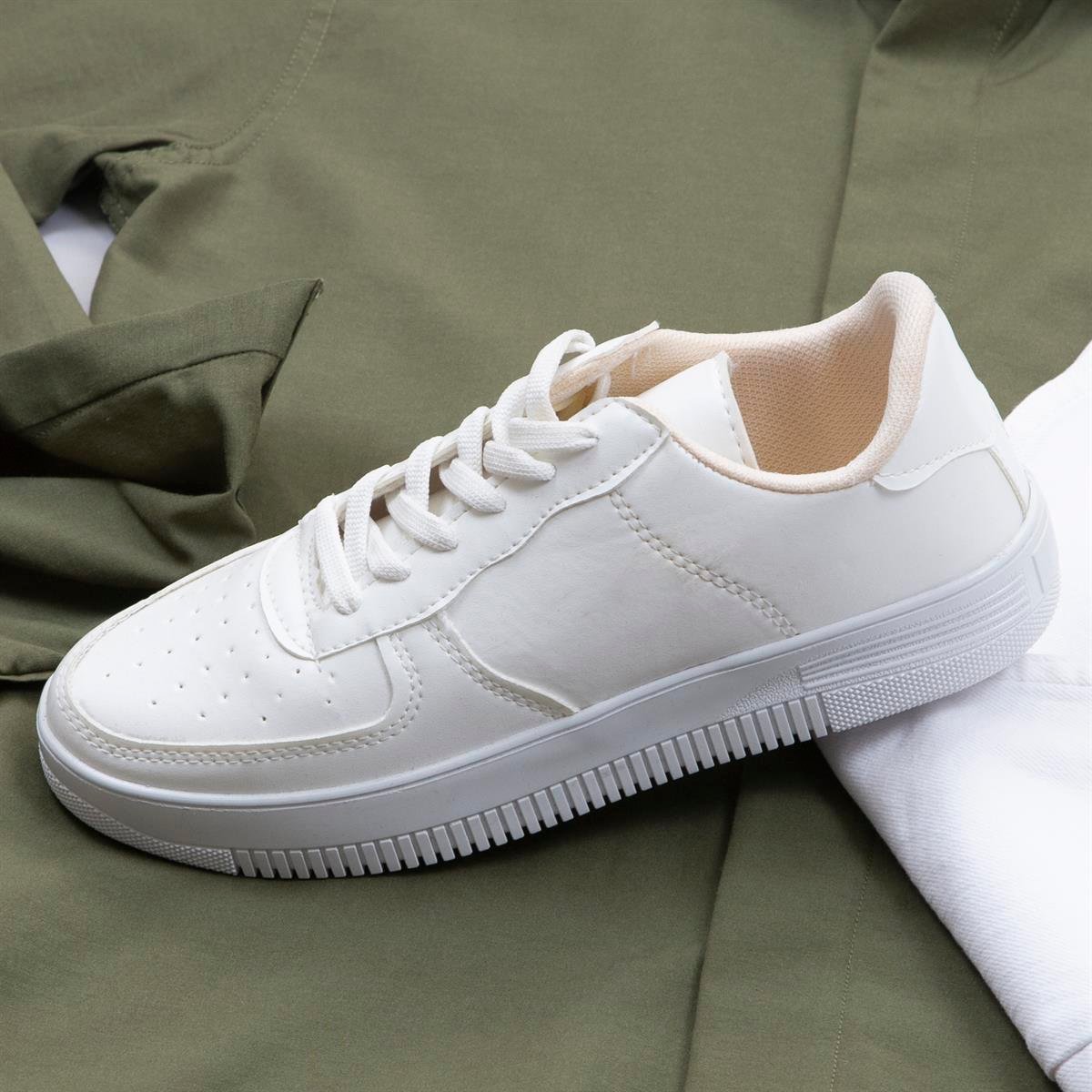 Haki Gömlek Pantolon Ayakkabı Kombin