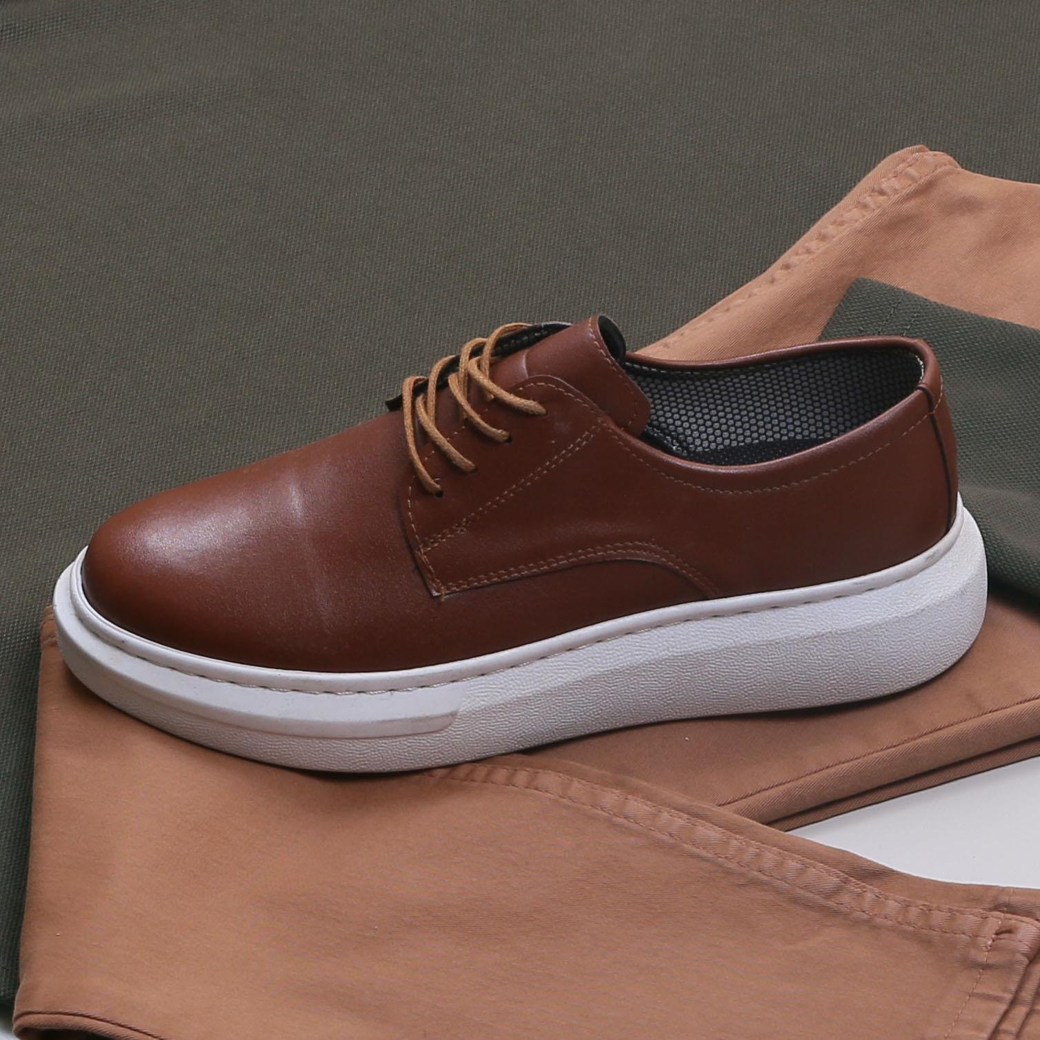 Haki Kazak Pantolon Ayakkabı Kombin