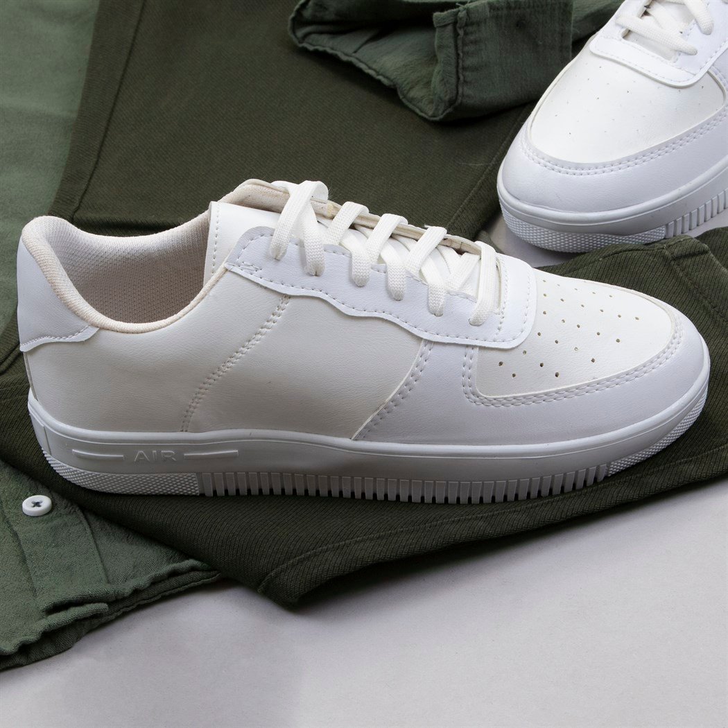 Haki Keten Gömlek Pantolon Ayakkabı Kombin