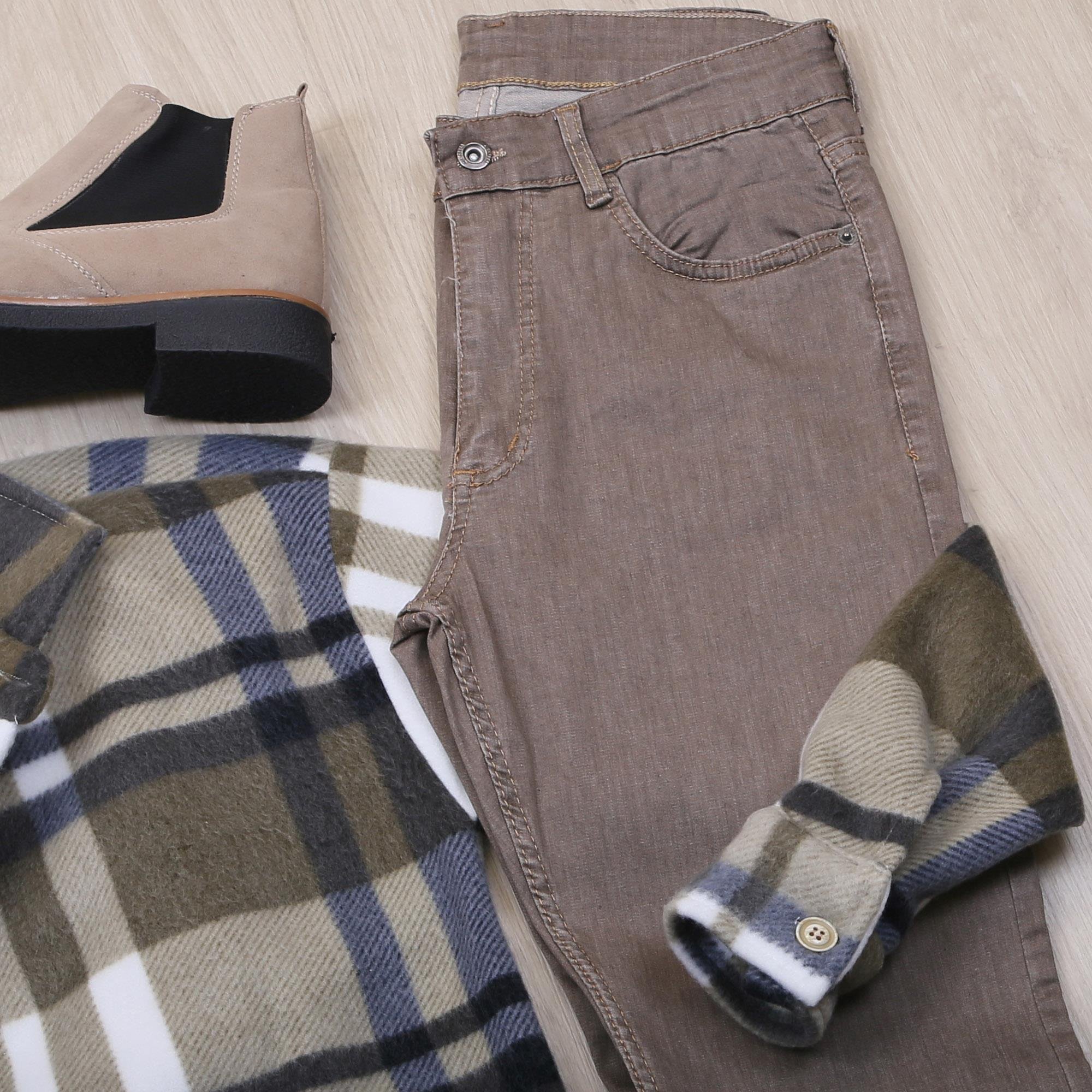 Haki Polar Gömlek Body Pantolon Bot Kombin