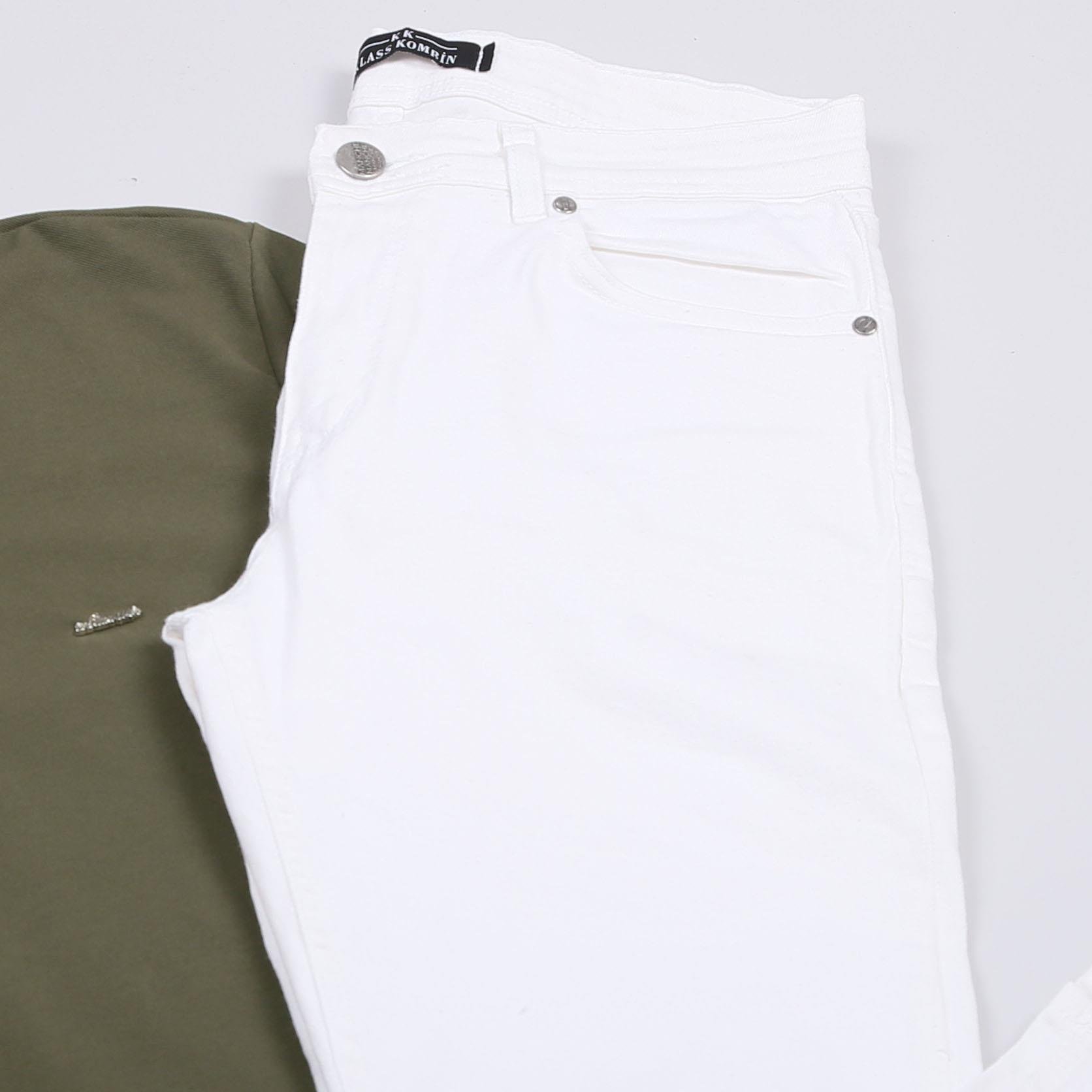 Haki Polo Yaka Tişört Pantolon Ayakkabı Kombin