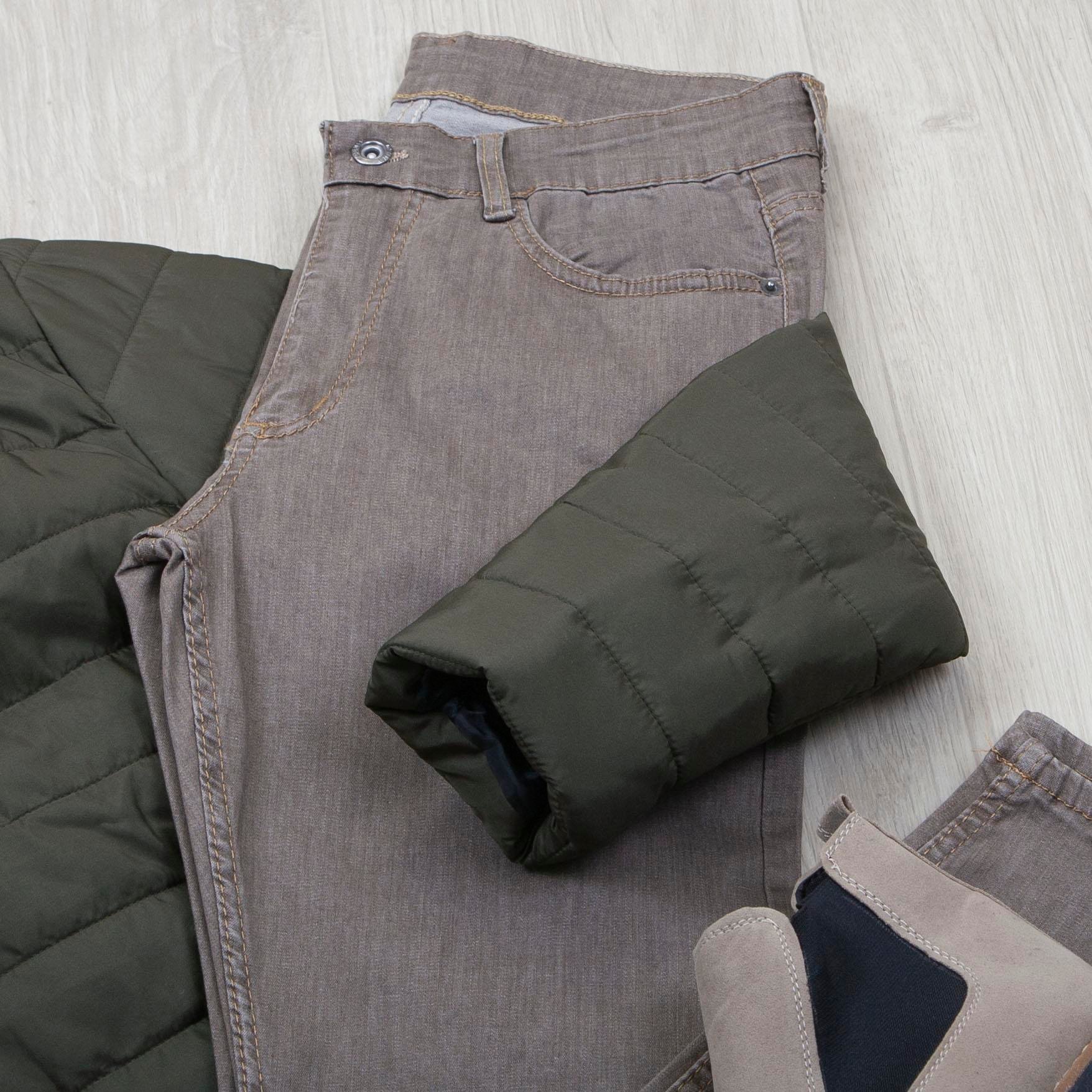 Haki Şişme Mont Boğazlı Body Pantolon Bot Kombin