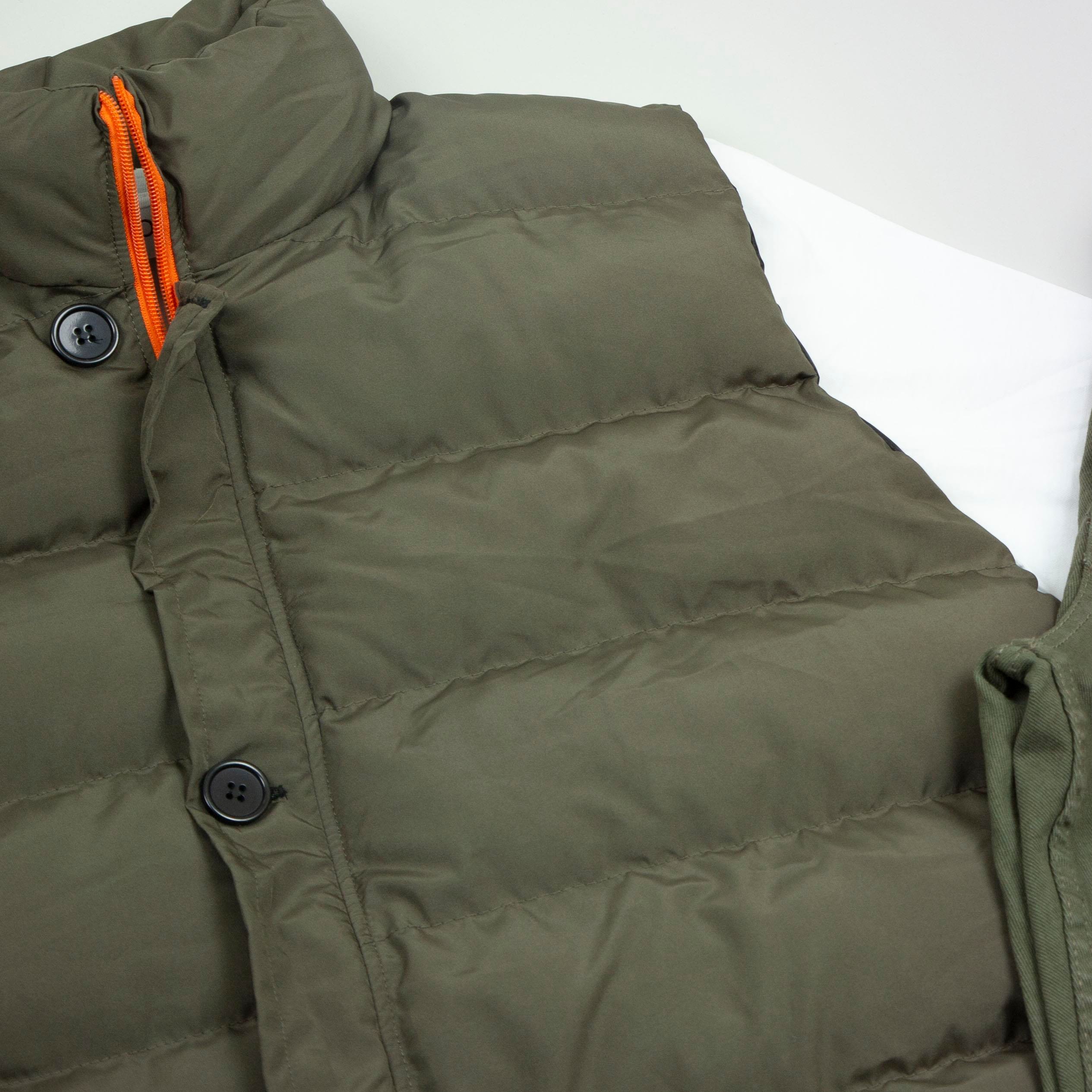 Haki Şişme Yelek Basic Pantolon Ayakkabı Kombin