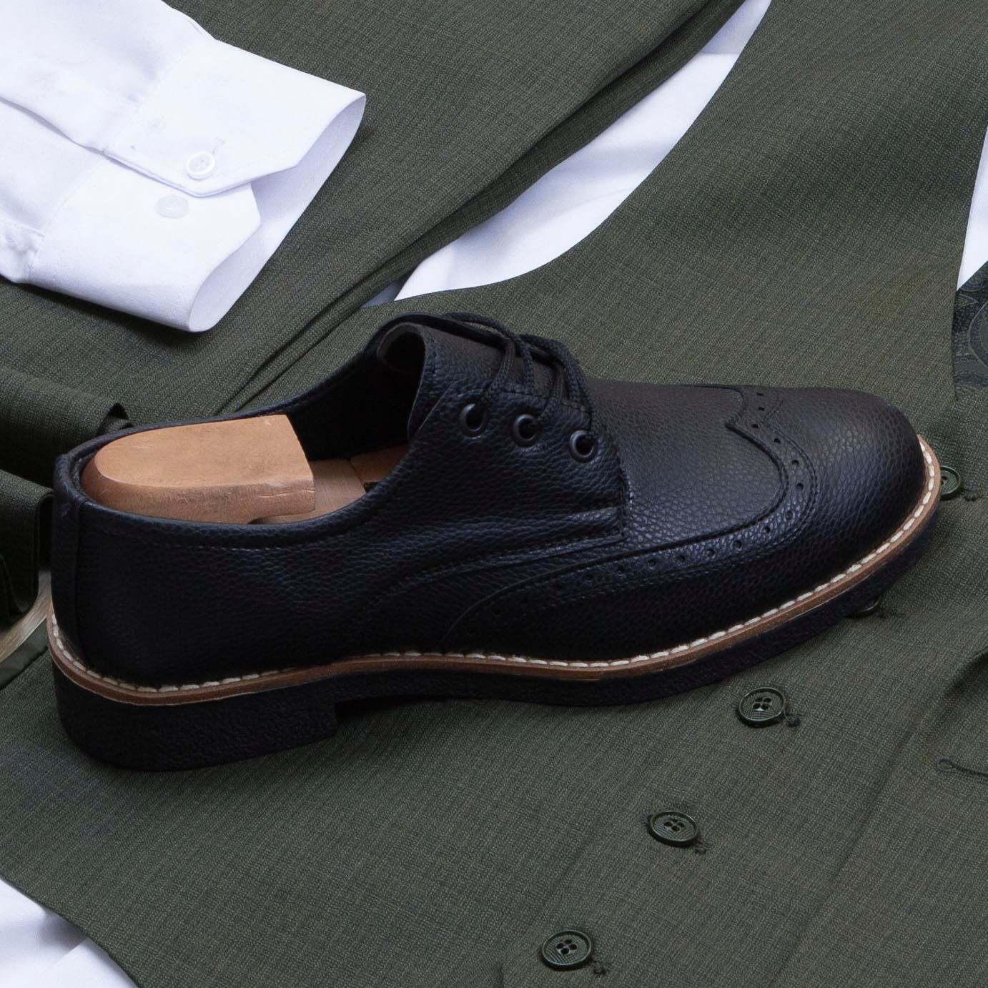 Haki Takım Elbise Kombini