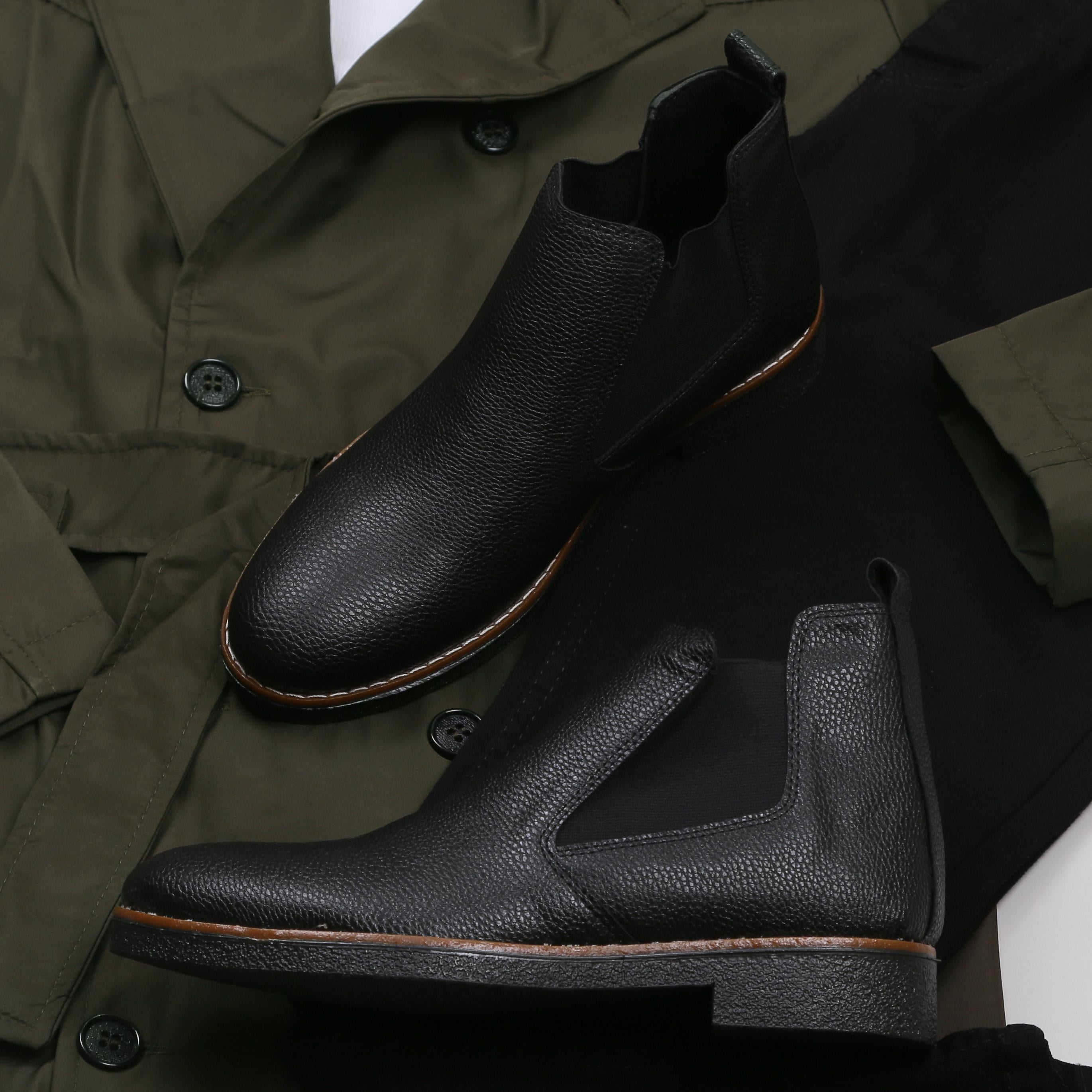 Haki Trençkot Pantolon Bot Kombini 