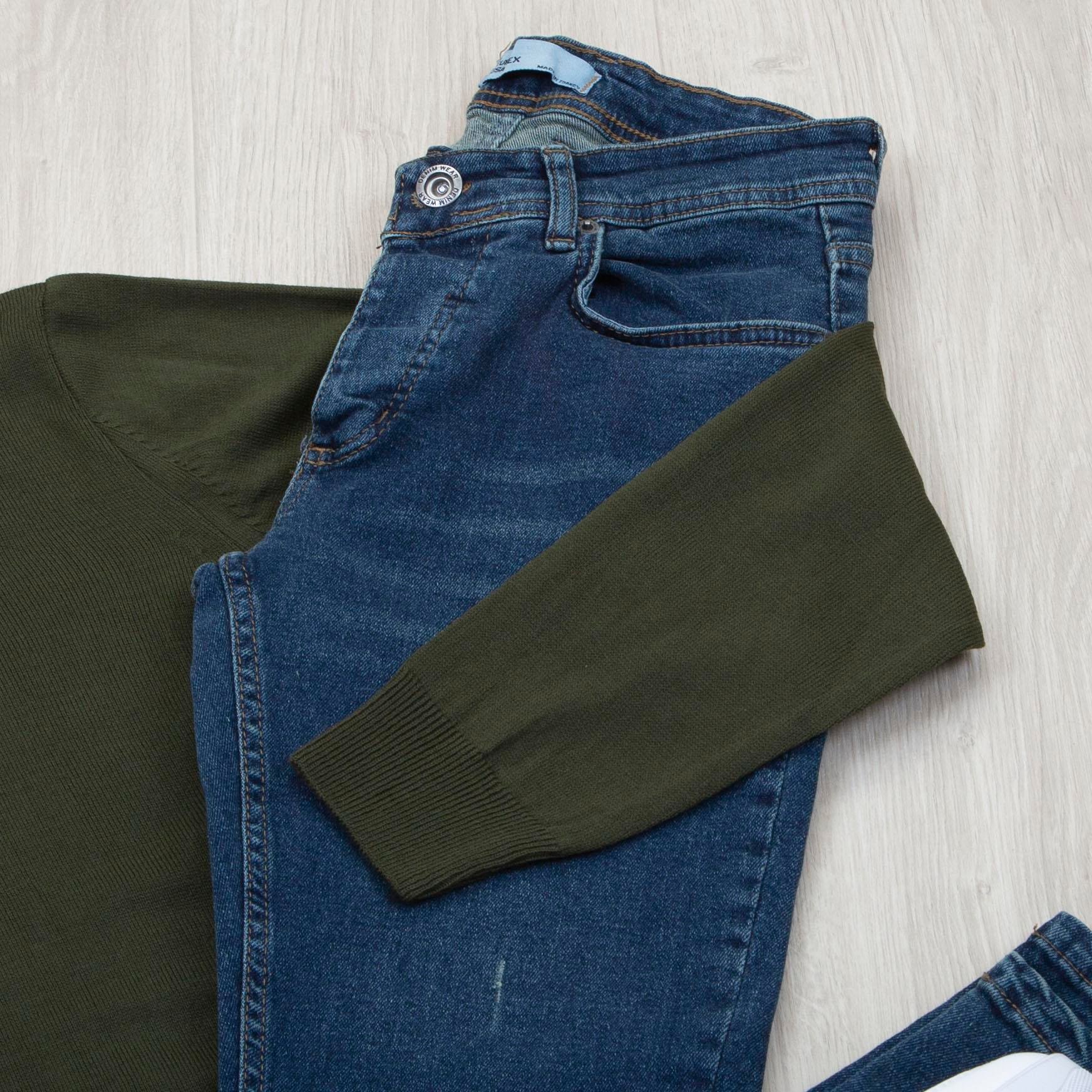 Haki Yarım Balıkçı Kazak Pantolon Ayakkabı Kombin