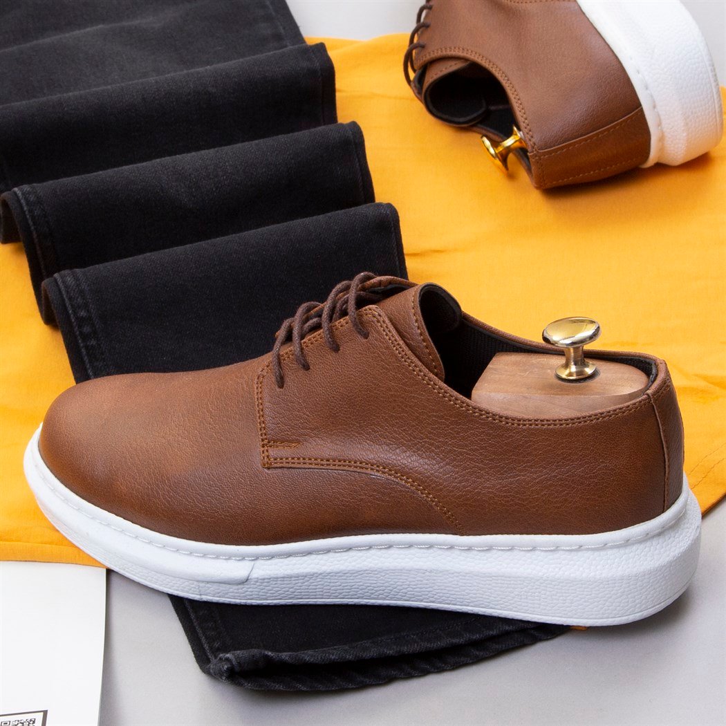 Hardal Tişört Pantolon Ayakkabı Kombin