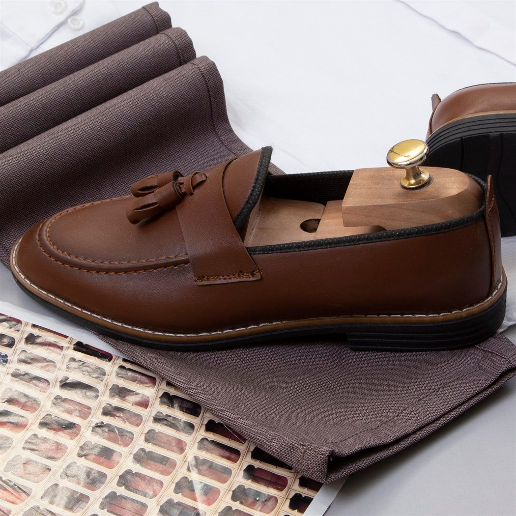 Kahve Blazer Ceket Gömlek Pantolon Ayakkabı Kombin