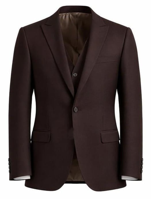 Kahve Ceket Yelek   Pantolon Kombini