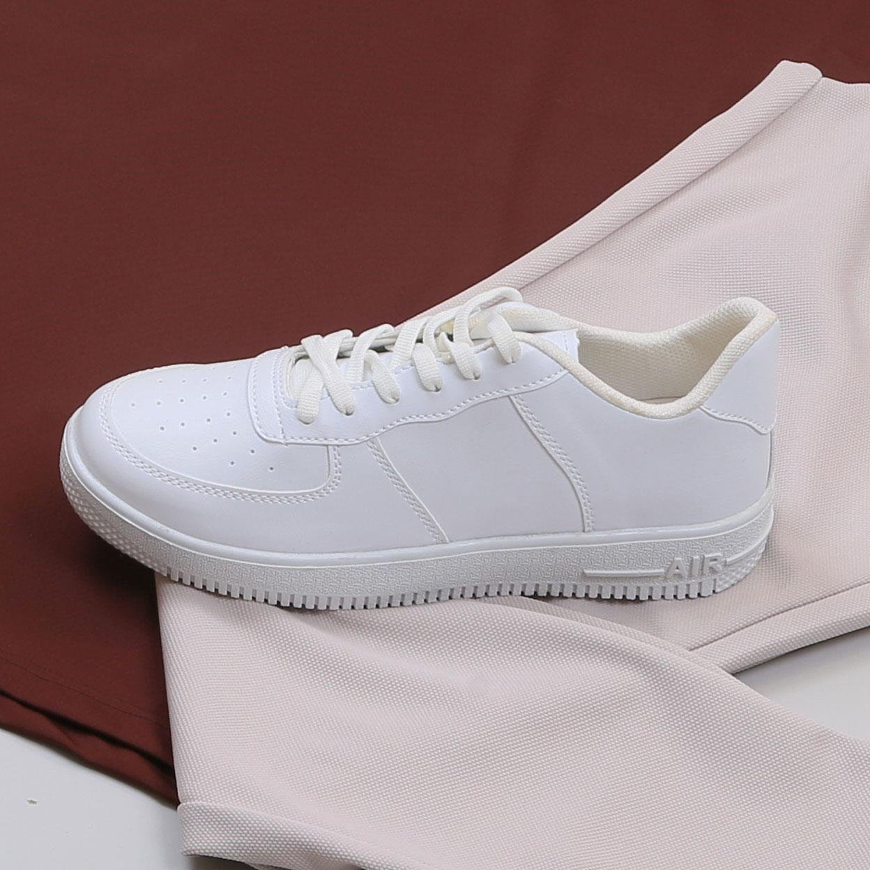 Kahve Forma Kumaş Polo Yaka Tişört Pantolon Ayakkabı Kombin