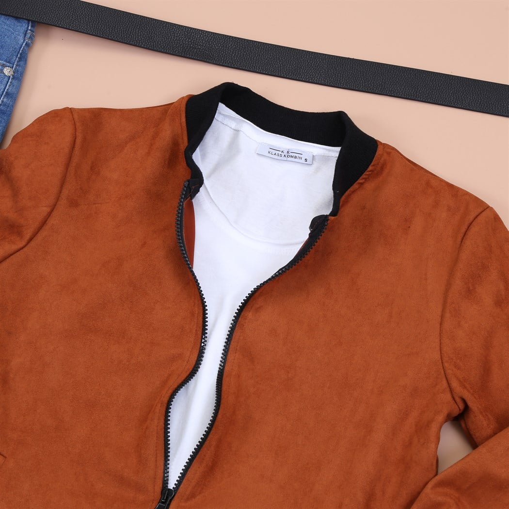 Kahve Kolej Ceketli Pantolon Ayakkabı Kombini