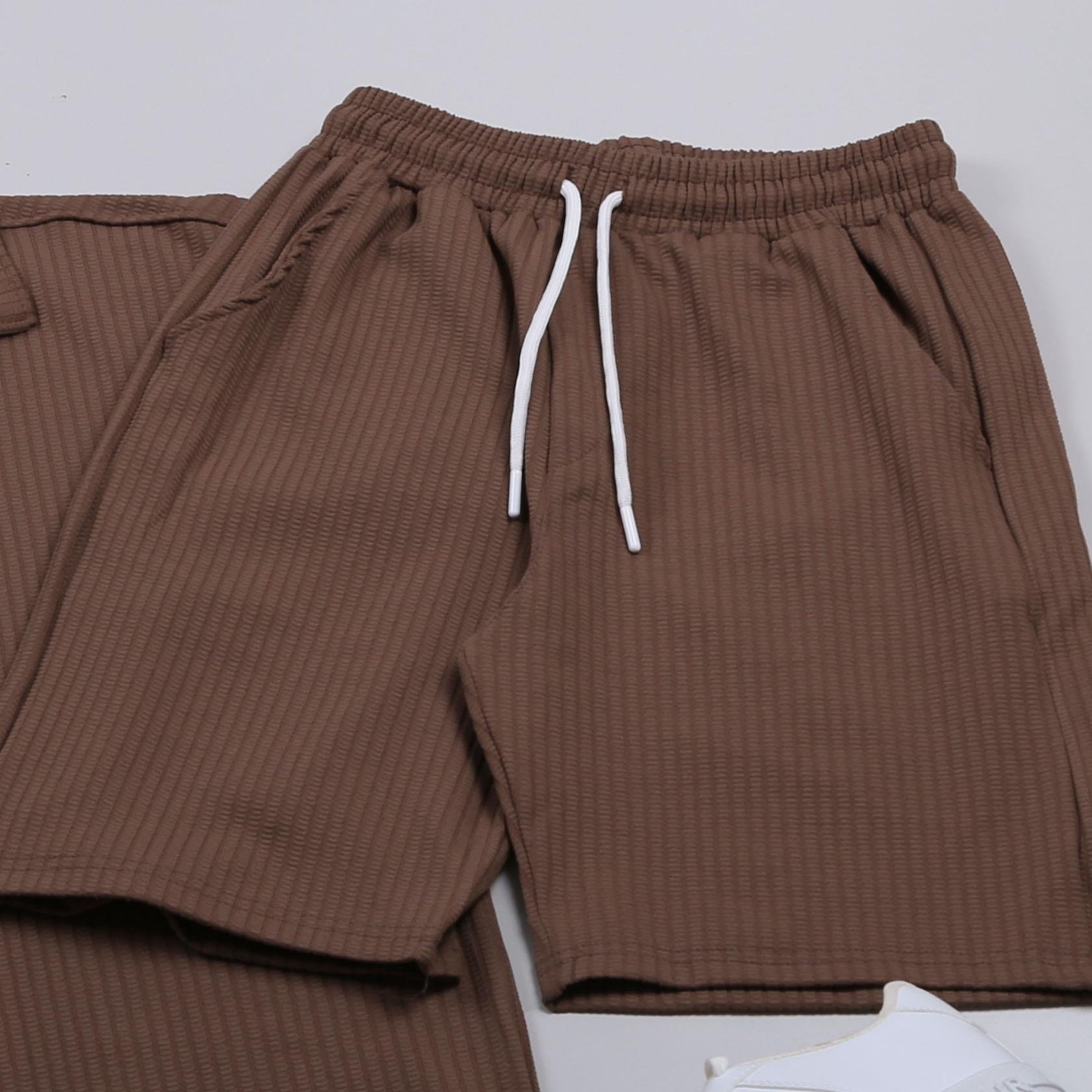 Kahve Spor Takım Ayakkabı Kombin