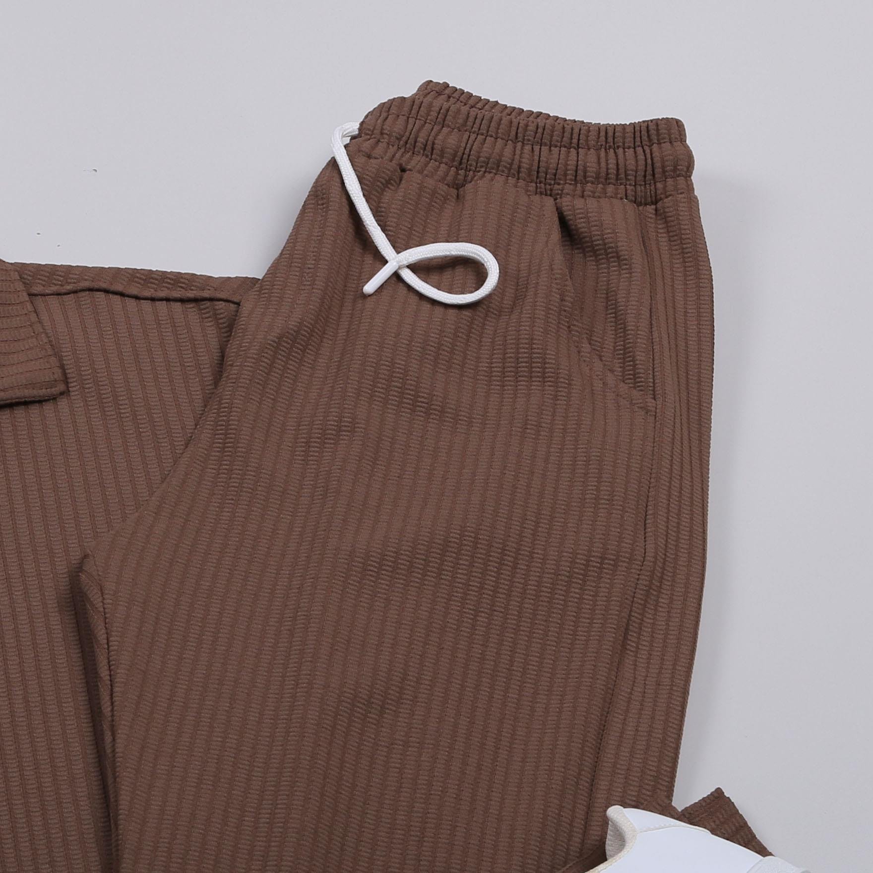 Kahve Spor Takım Ayakkabı Kombin