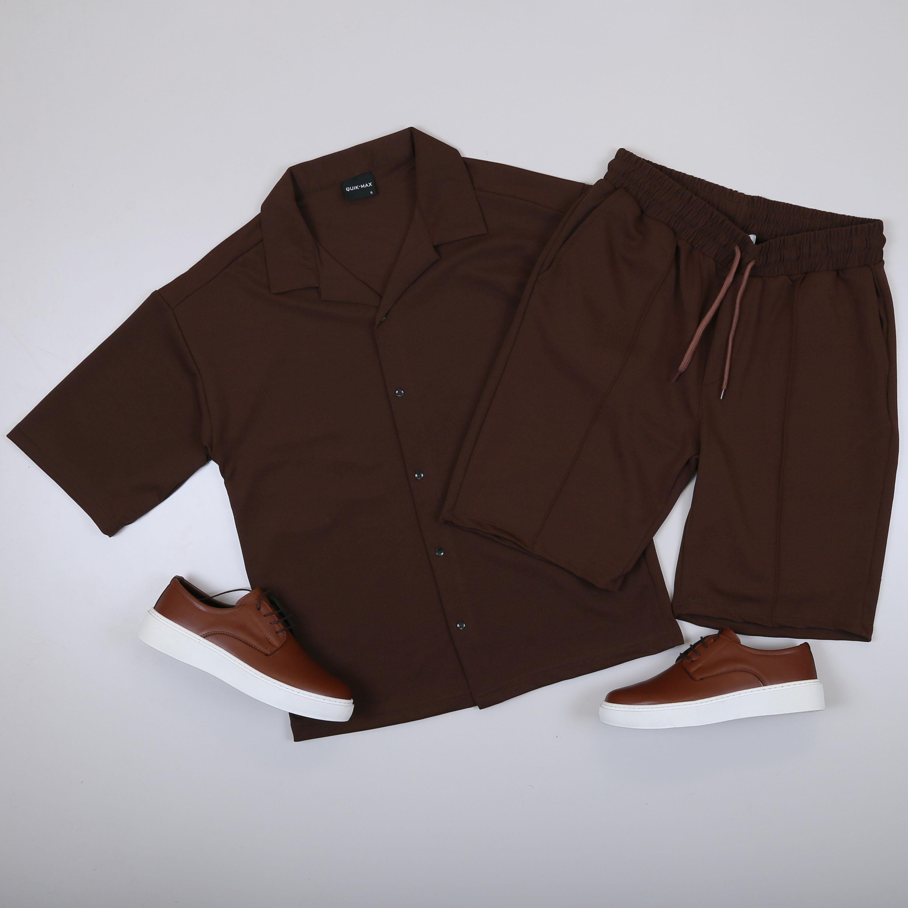 Kahve Spor Takım Kombin