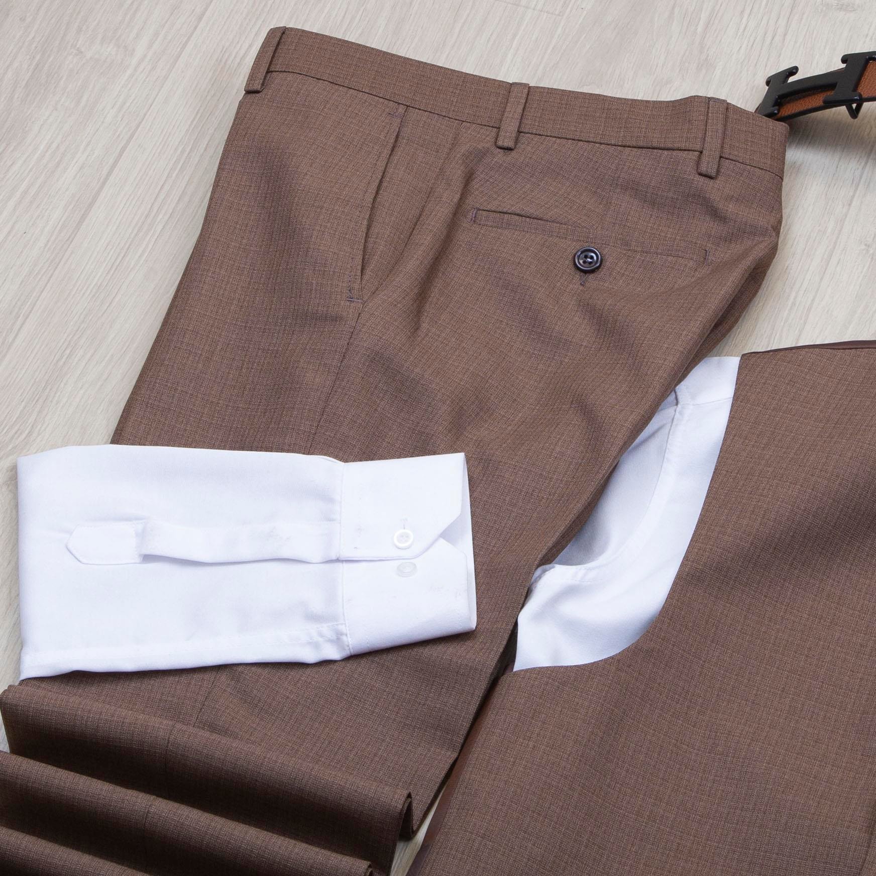 Kahve Takım Elbise Kombini